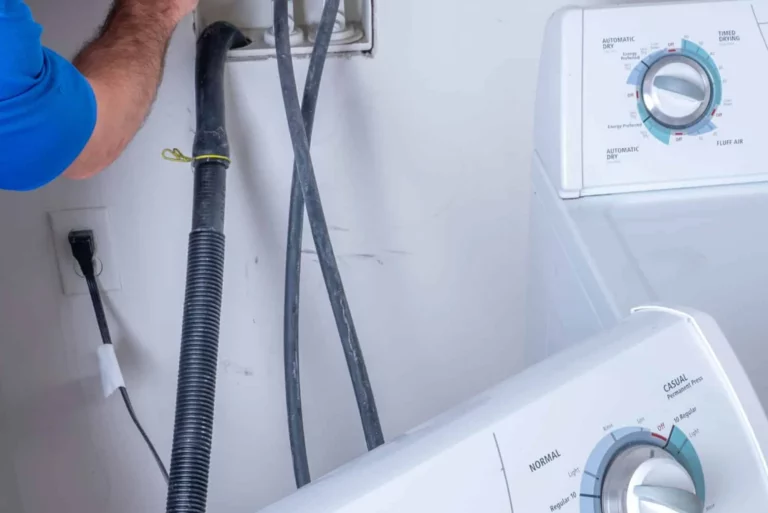 Steps for unclogging a washing machine drain hose